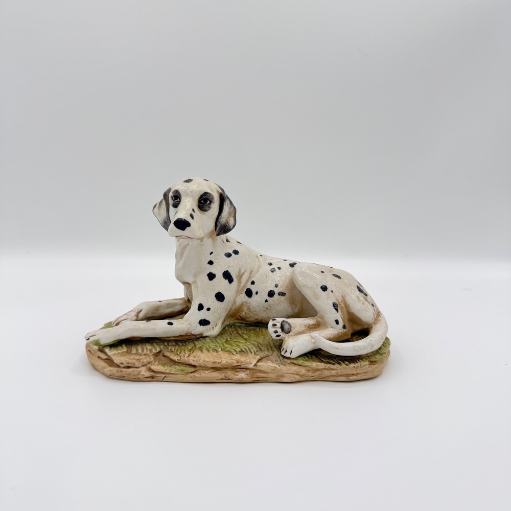 Vintage Homco 1403 Dalmatian Dog Porcelain Figurine Reclining